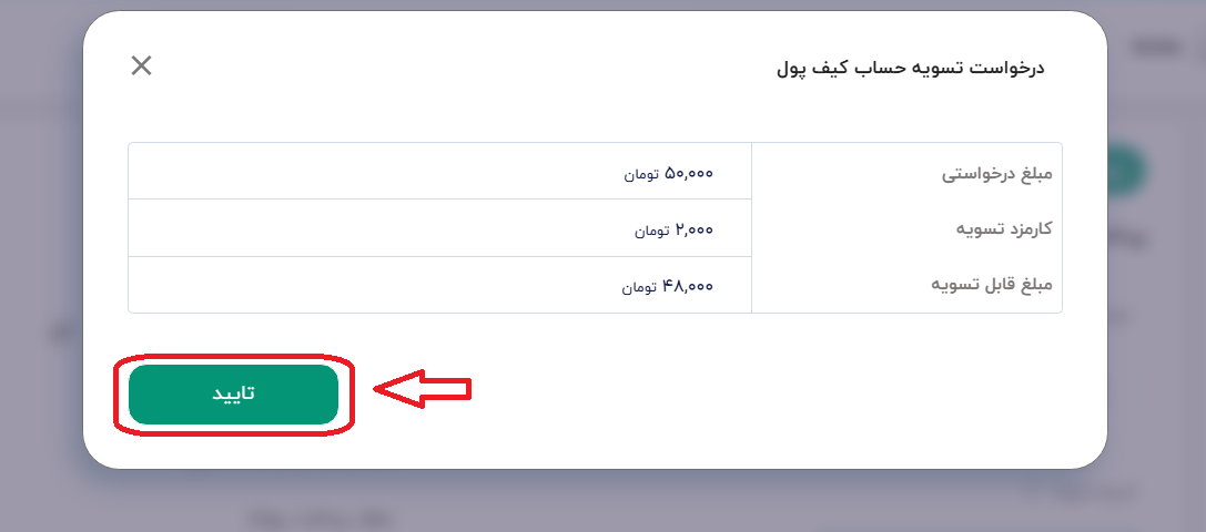 برداشت تومانی
