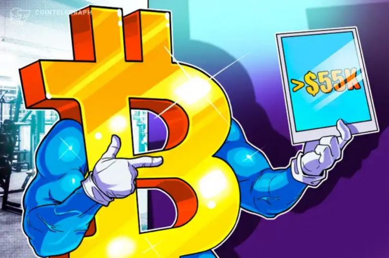 قیمت بیت کوین با وجود چندین شاخص نزولی 55 هزار دلار است!